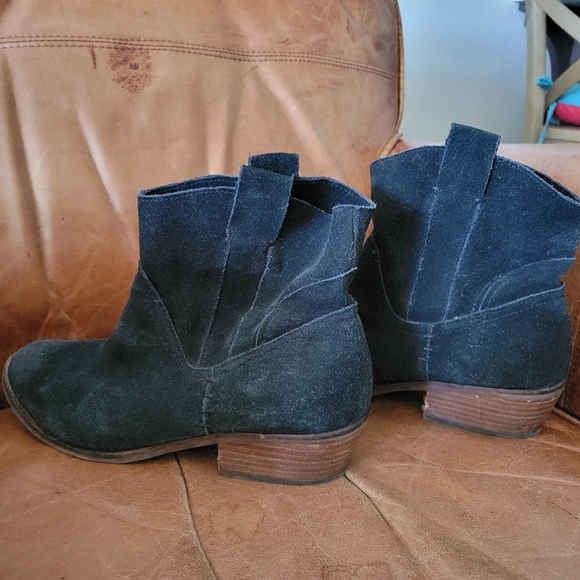 Dolce Vita Black Suede Cowboy Booties, sz 12. - Picture 1 of 7